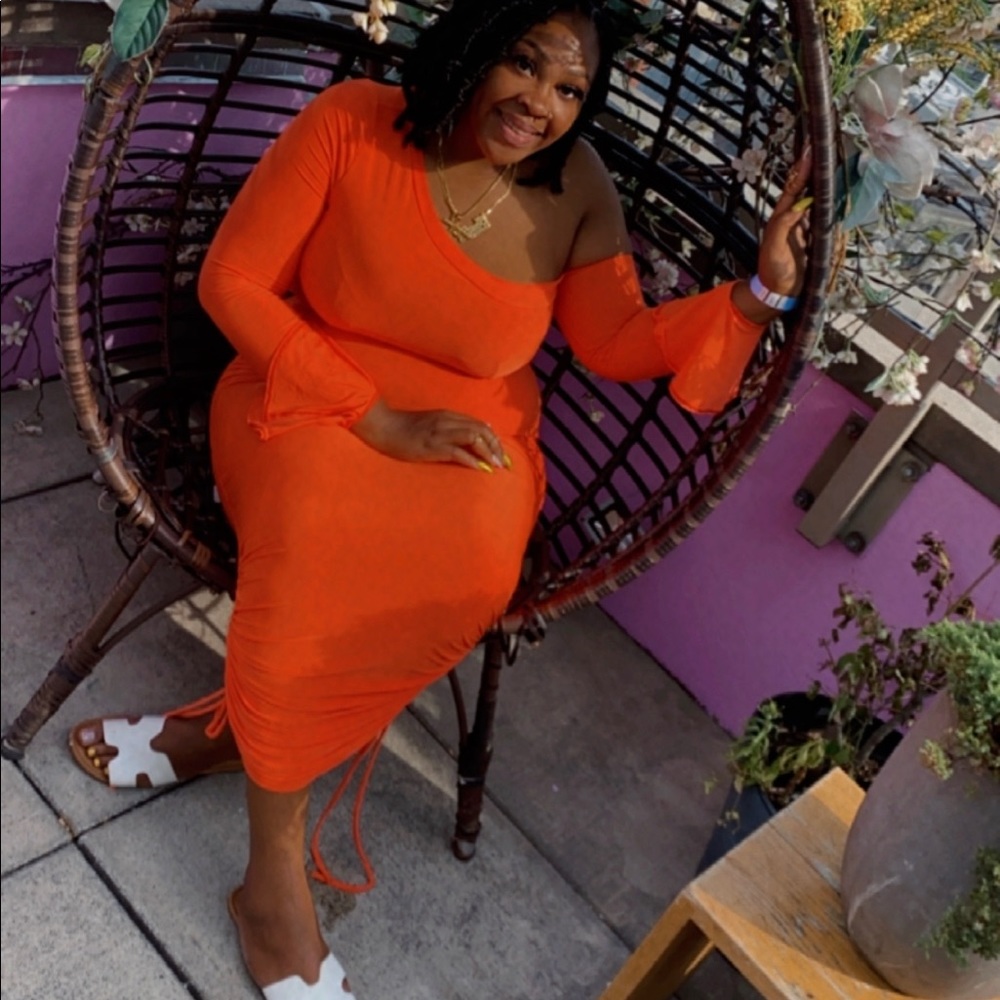 Orange dress